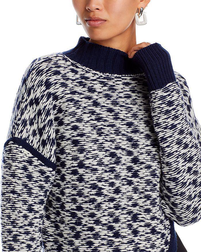商品3.1 Phillip Lim|Wool Float Jacquard Cutaway Sweater,价格¥3710,第5张图片详细描述
