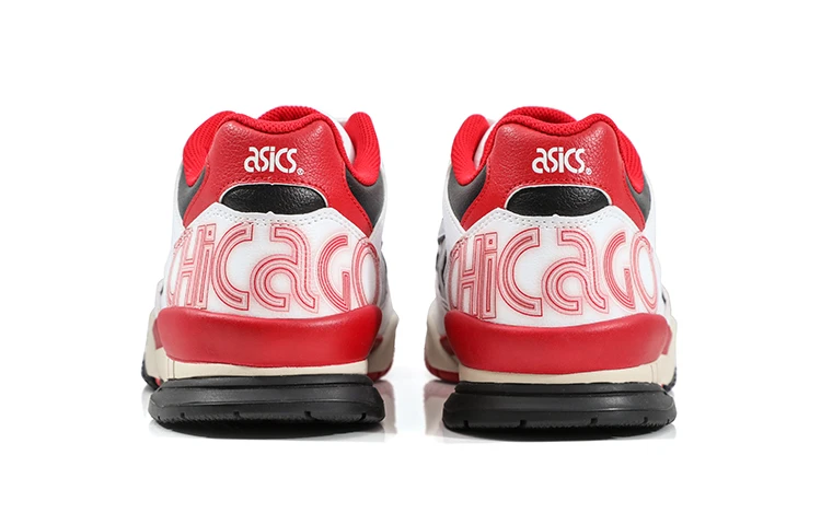 商品[国内直发] Asics|Gel-Spotlyte LOW 芝加哥 得物专属礼盒 防滑耐磨轻便 低帮 复古篮球鞋 男女同款 白红,价格¥1328,第6张图片详细描述