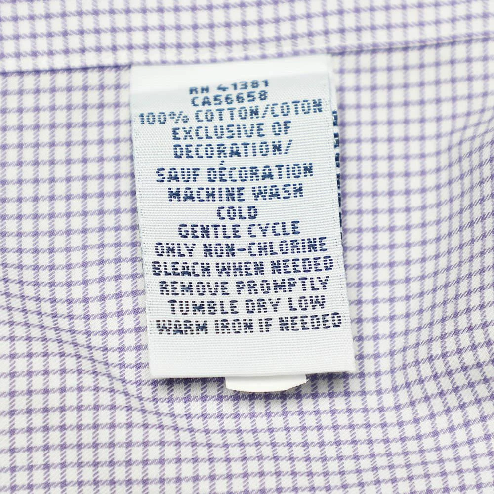 Ralph Lauren Purple Checkered Cotton Button Front Shirt 3XB 商品