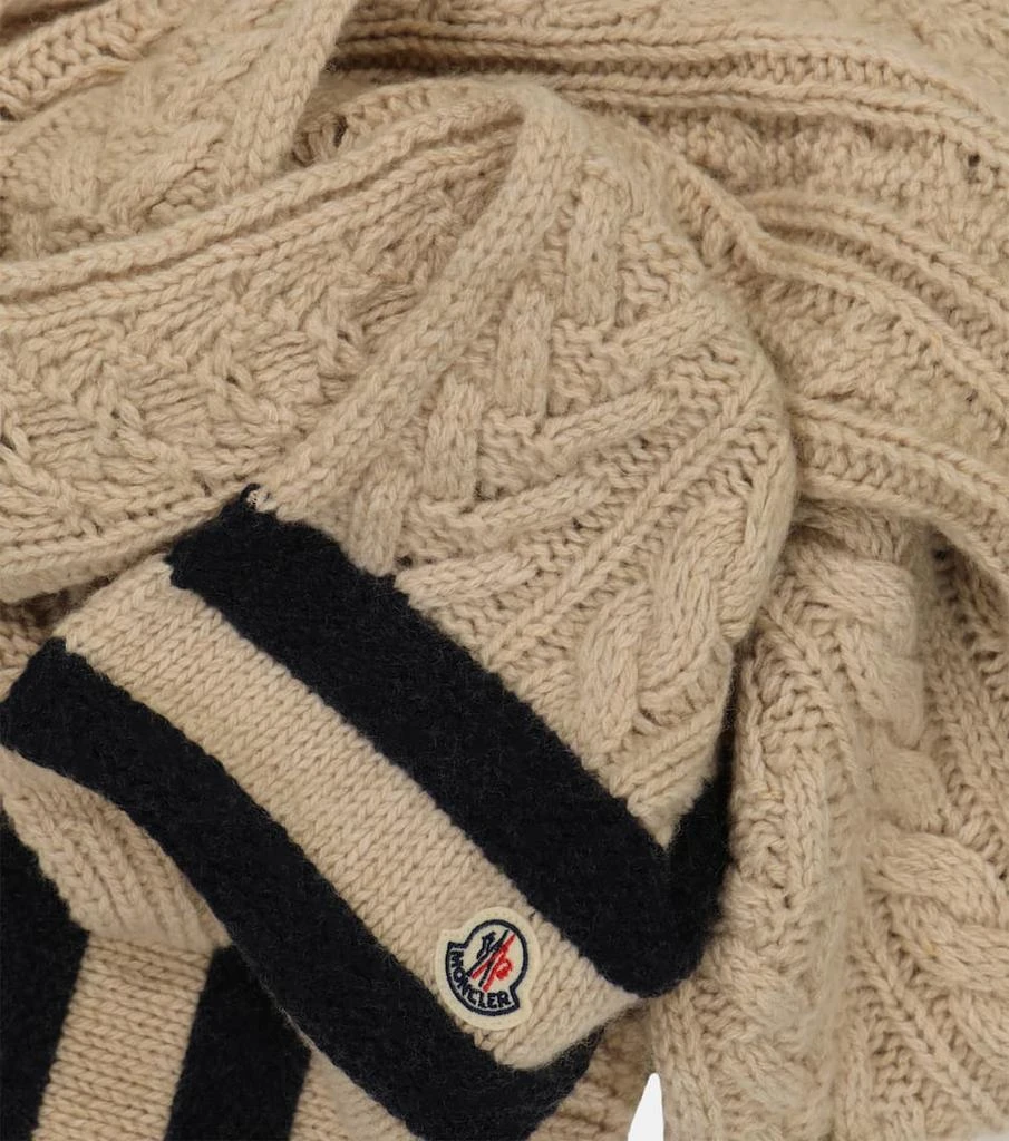 商品Moncler|Cable-knit cashmere and wool-lend scarf,价格¥4476,第4张图片详细描述