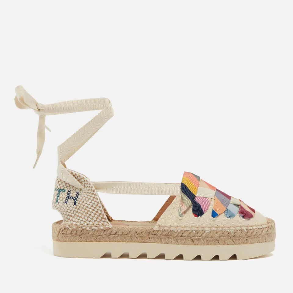 商品Paul Smith|PAUL SMITH KIRA COTTON-CANVAS ESPADRILLES,价格¥394,第1张图片