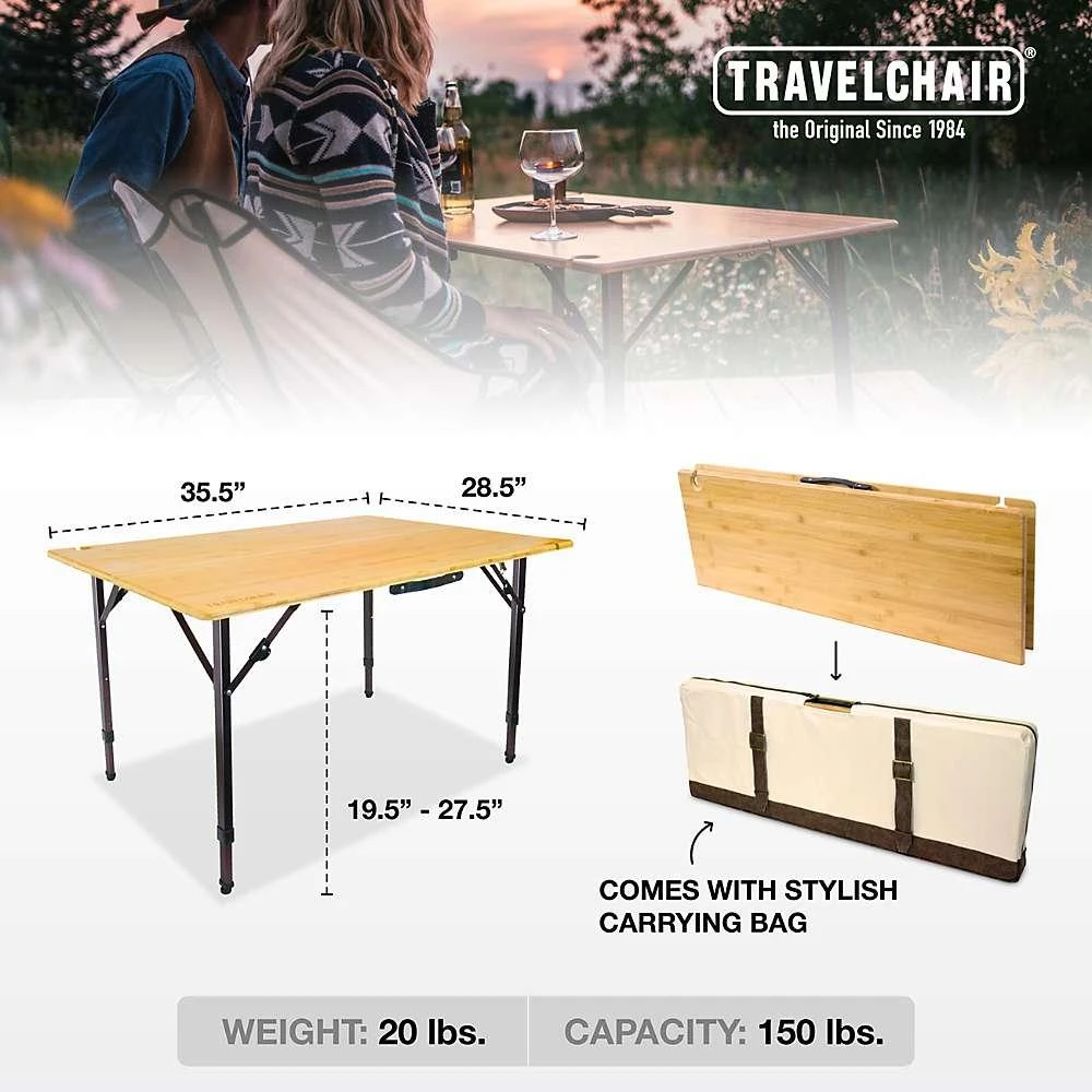 商品Travel Chair|Travel Chair Kanpai Bamboo Table,价格¥2517,第3张图片详细描述