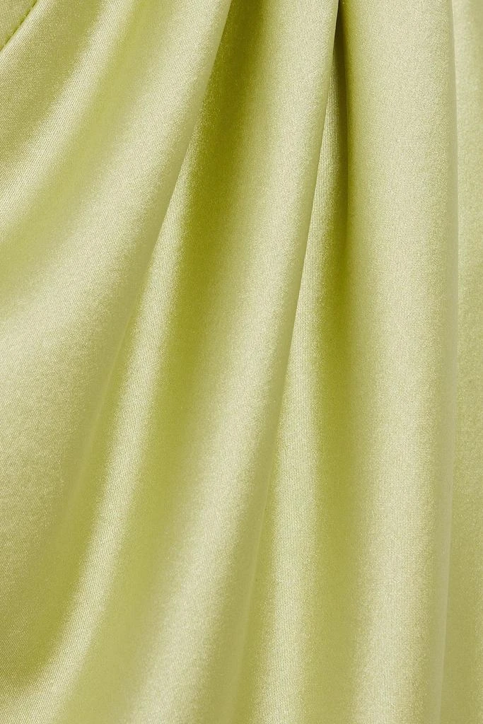 商品Helmut Lang|Draped silk-blend satin halterneck midi dress,价格¥2030,第4张图片详细描述