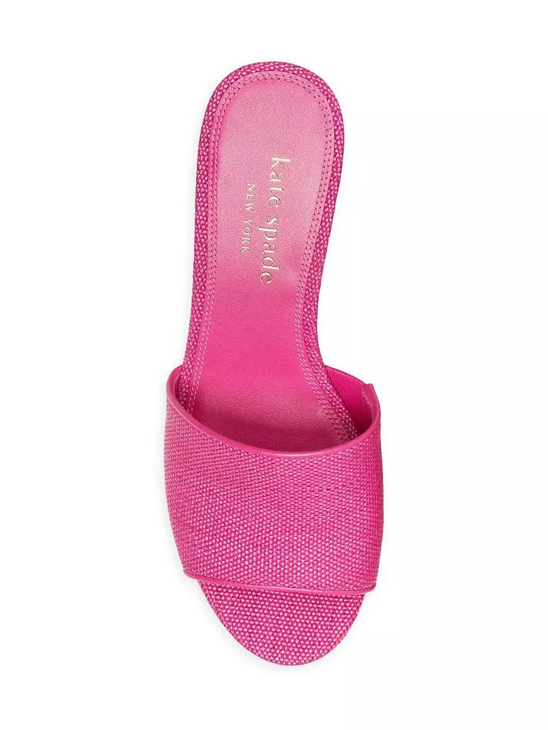 商品Kate Spade|Ibiza Raffia Platform Mules,价格¥649,第5张图片详细描述