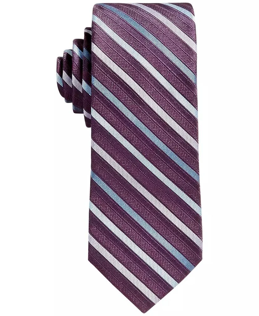 商品Calvin Klein|Big Boys Gemstone Striped Zipper Necktie,价格¥138,第3张图片详细描述