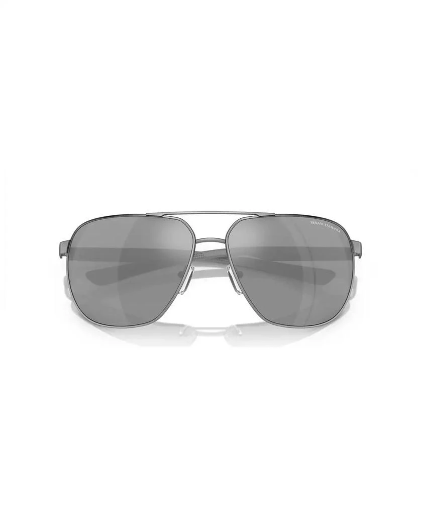 商品Armani Exchange|Men's Polarized Sunglasses, Mirror AX2047S,价格¥793,第5张图片详细描述