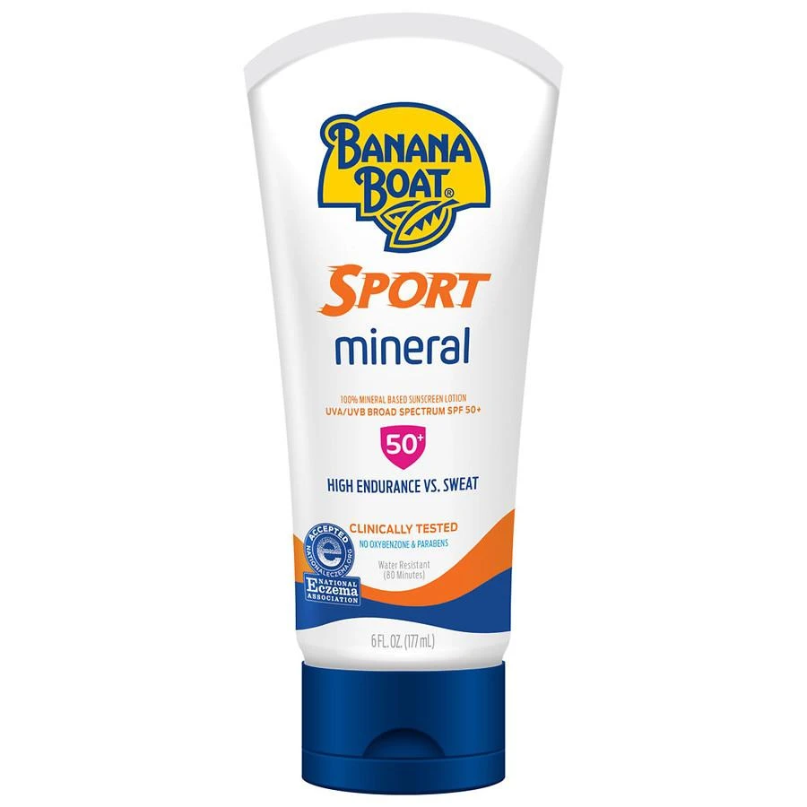 商品Banana Boat|Sport 100% Mineral Sunscreen Lotion, SPF 50+,价格¥90,第1张图片