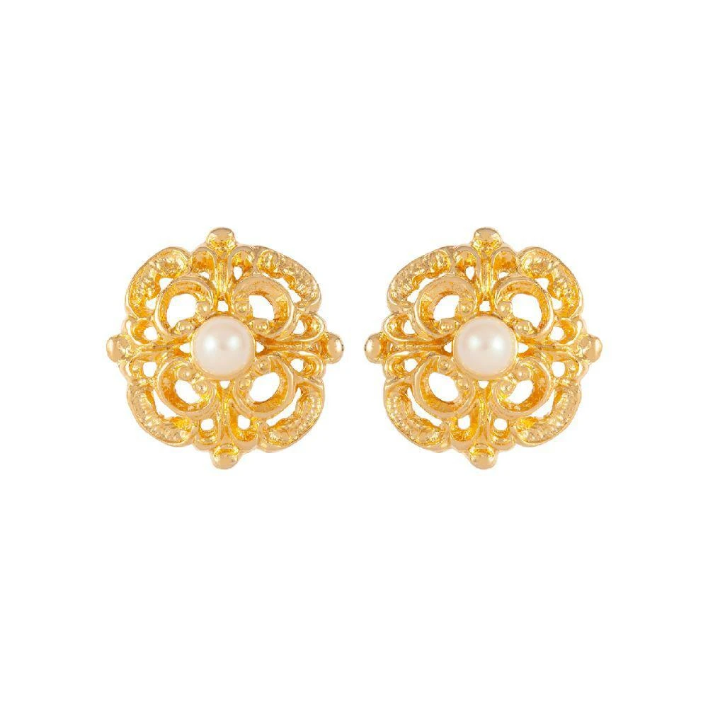 商品Susan Caplan Vintage|1980s vintage faux pearl ornate clip-on earrings,价格¥399,第1张图片