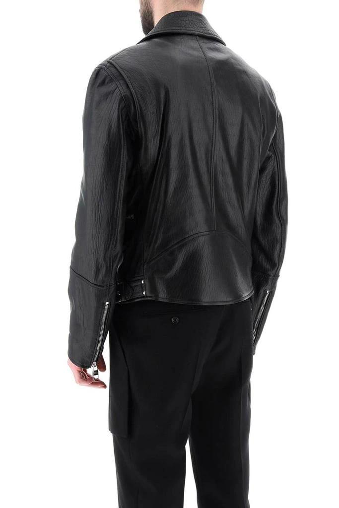 商品Alexander McQueen|Alexander mcqueen leather biker jacket,价格¥21436,第3张图片详细描述