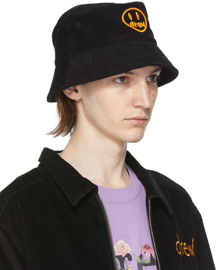 SSENSE Exclusive Black Painted Mascot Bucket Hat商品第2张图片规格展示