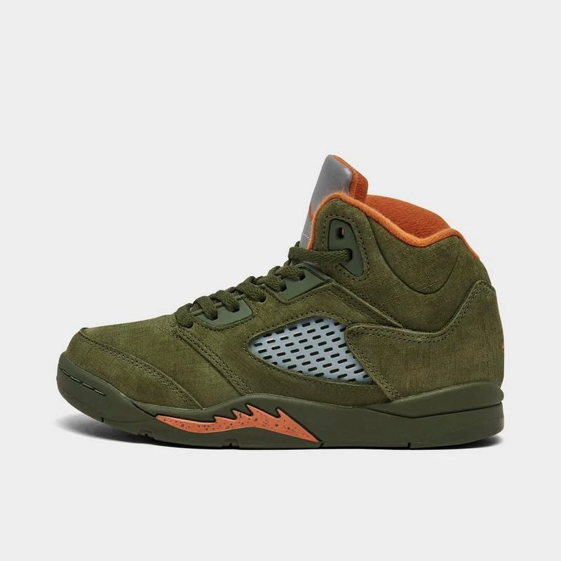 商品Jordan|Little Kids' Air Jordan Retro 5 Basketball Shoes,价格¥183,第1张图片