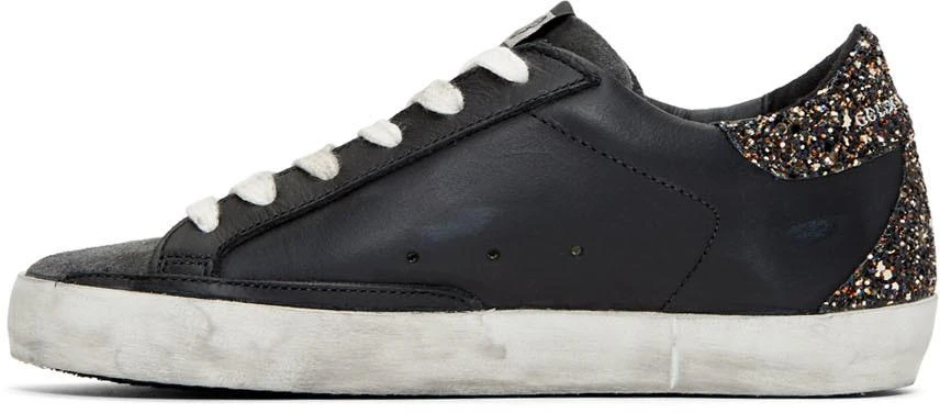 商品Golden Goose|Black & Yellow Glitter Superstar Sneakers,价格¥4682,第3张图片详细描述