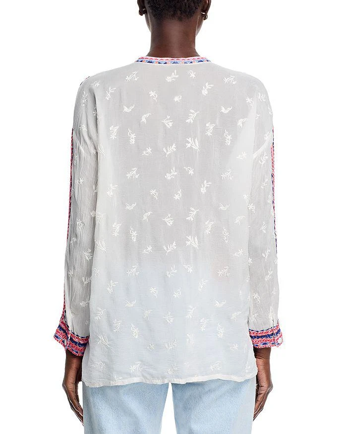 商品Johnny Was|The Audrey Mandarin Collar Shirt,价格¥1513,第3张图片详细描述