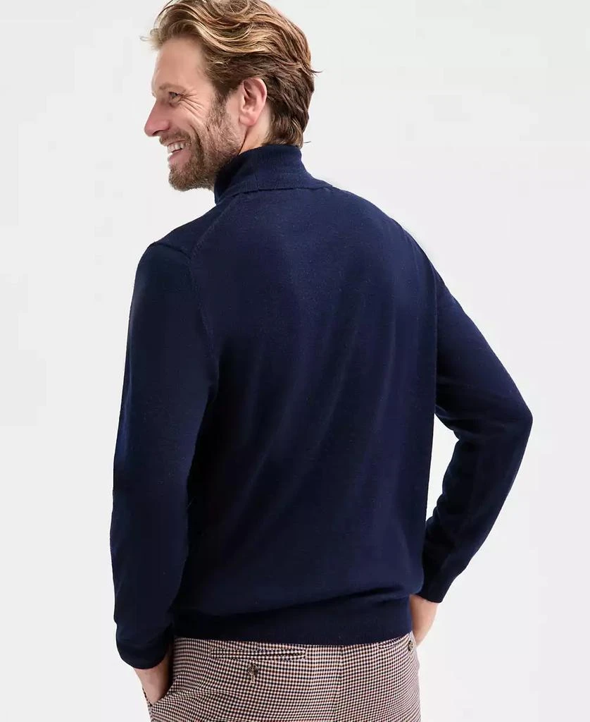 商品Club Room|Men's Merino Wool Blend Turtleneck Sweater, Created for Macy's,价格¥266,第3张图片详细描述