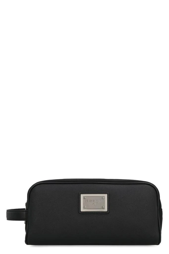 商品Dolce & Gabbana|Dolce & Gabbana Nylon Wash Bag in Black,价格¥3279,第1张图片