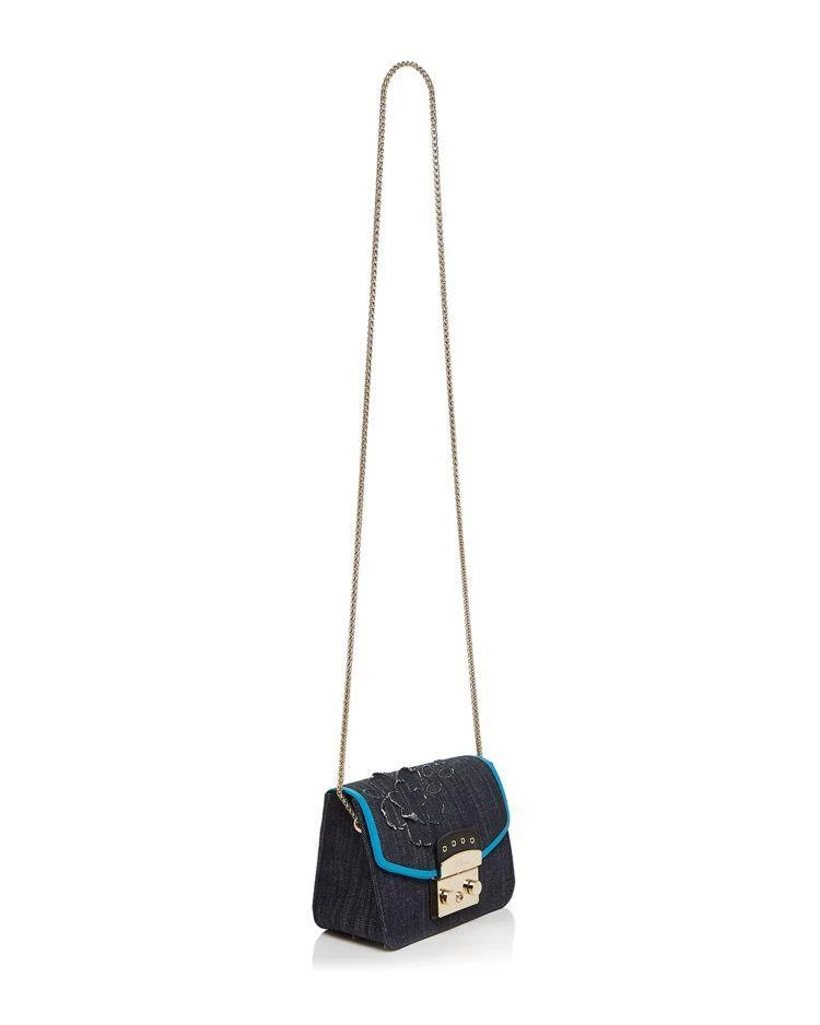 商品Furla|Metropolis 迷你牛仔布料单肩包,价格¥1104,第4张图片详细描述