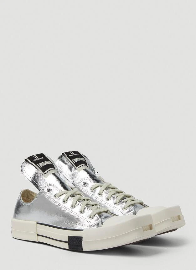 商品Rick Owens|男款 Rick Owens联名Converse Turbodrk Low 休闲鞋 银色,价格¥785,第2张图片详细描述