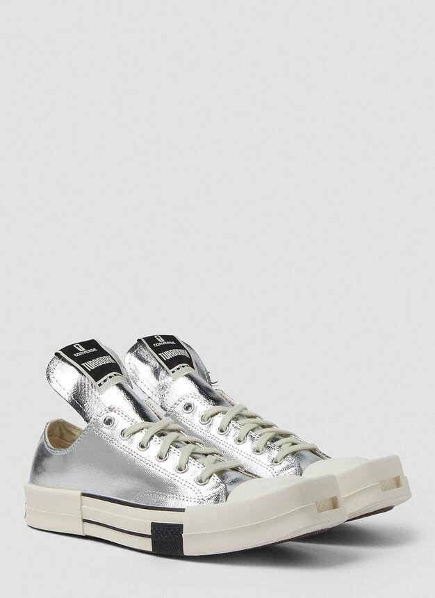 商品Rick Owens|男款 Rick Owens联名Converse Turbodrk Low 休闲鞋 银色,价格¥809,第4张图片详细描述