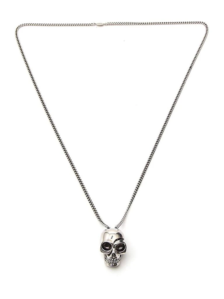 商品Alexander McQueen|Alexander McQueen Divided Skull Pendant Necklace,价格¥1718,第1张图片