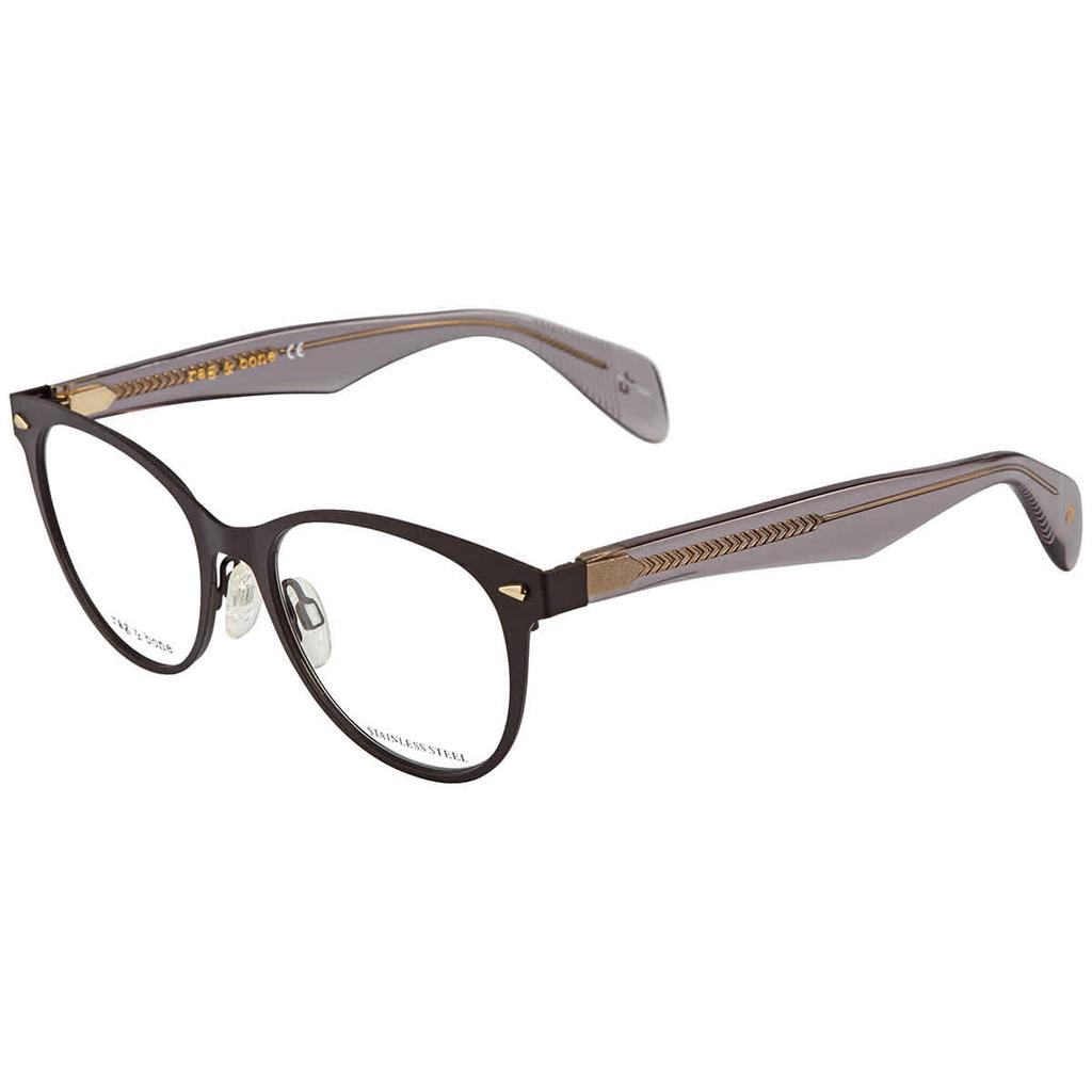 Rag and Bone Demo Oval Ladies Eyeglasses RNB 3002 003 50商品第1张图片规格展示