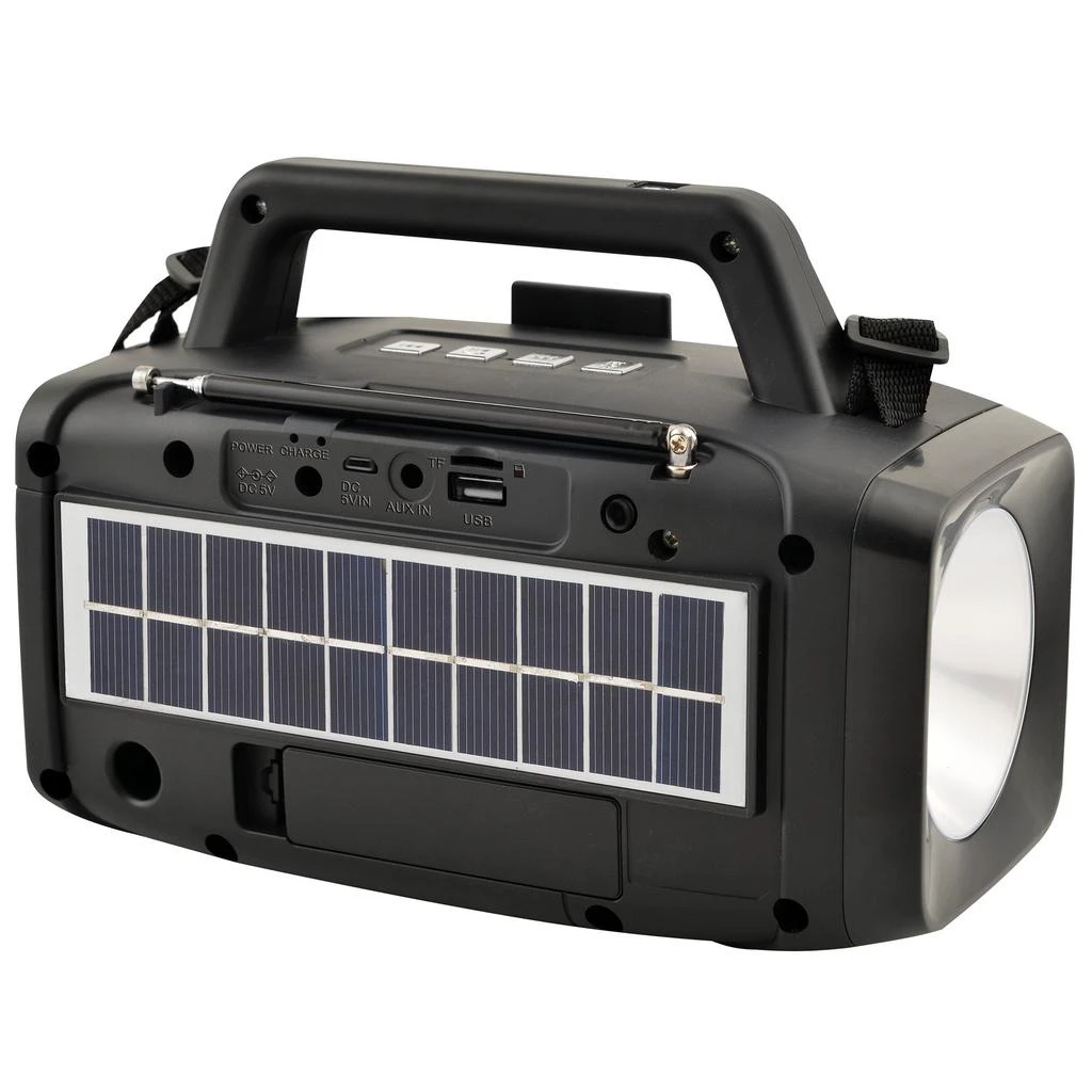 商品Supersonic|Solar Power Speaker with FM Radio & LED Flashlight,价格¥352,第1张图片