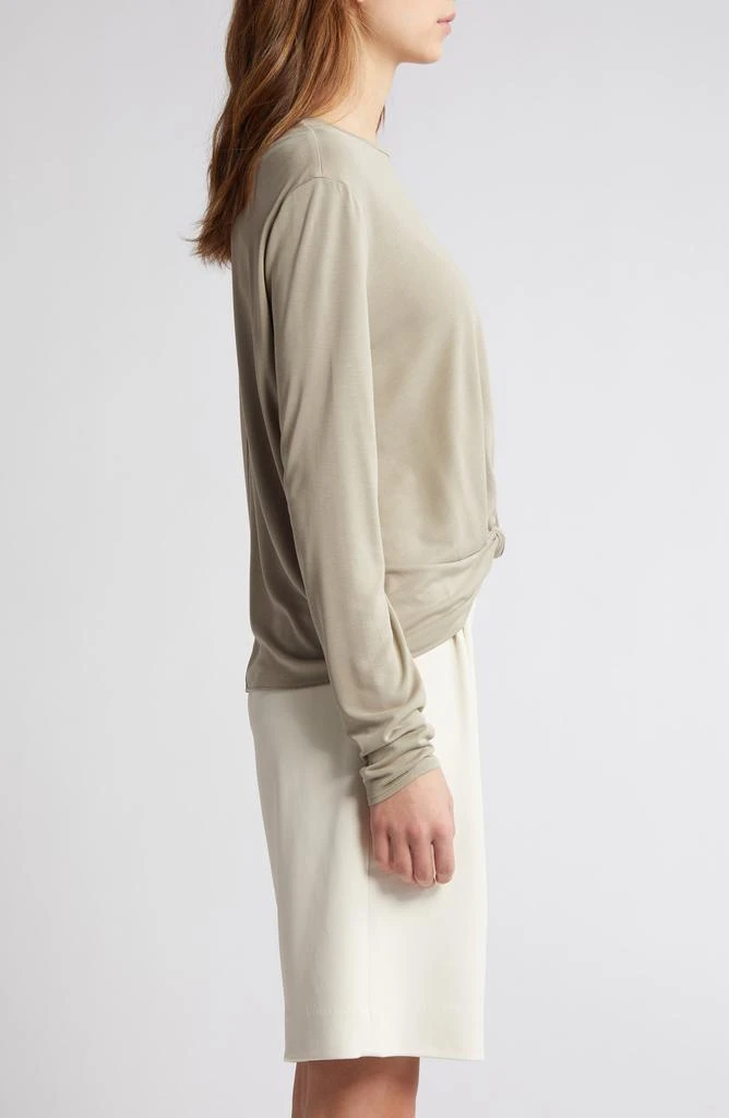 商品Rag & Bone|Jenna Knotted Long Sleeve T-Shirt,价格¥537,第3张图片详细描述