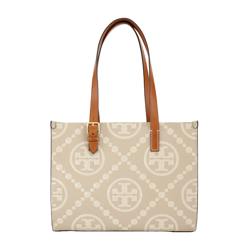 商品Tory Burch|汤丽伯奇女士皮革一面黑一面浅色手提单肩包150310-001（香港仓发货）,价格¥3725,第1张图片