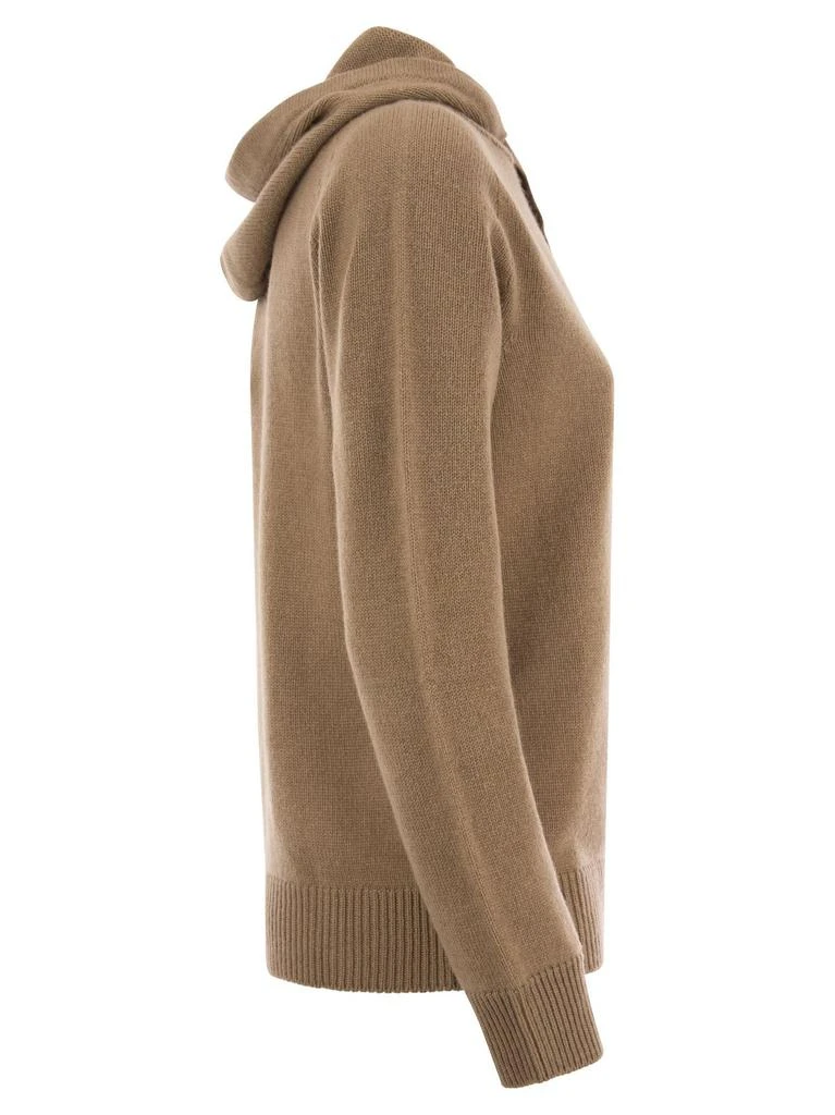 商品Max Mara|'S Max Mara Drawstring Knitted Hoodie,价格¥3023,第3张图片详细描述