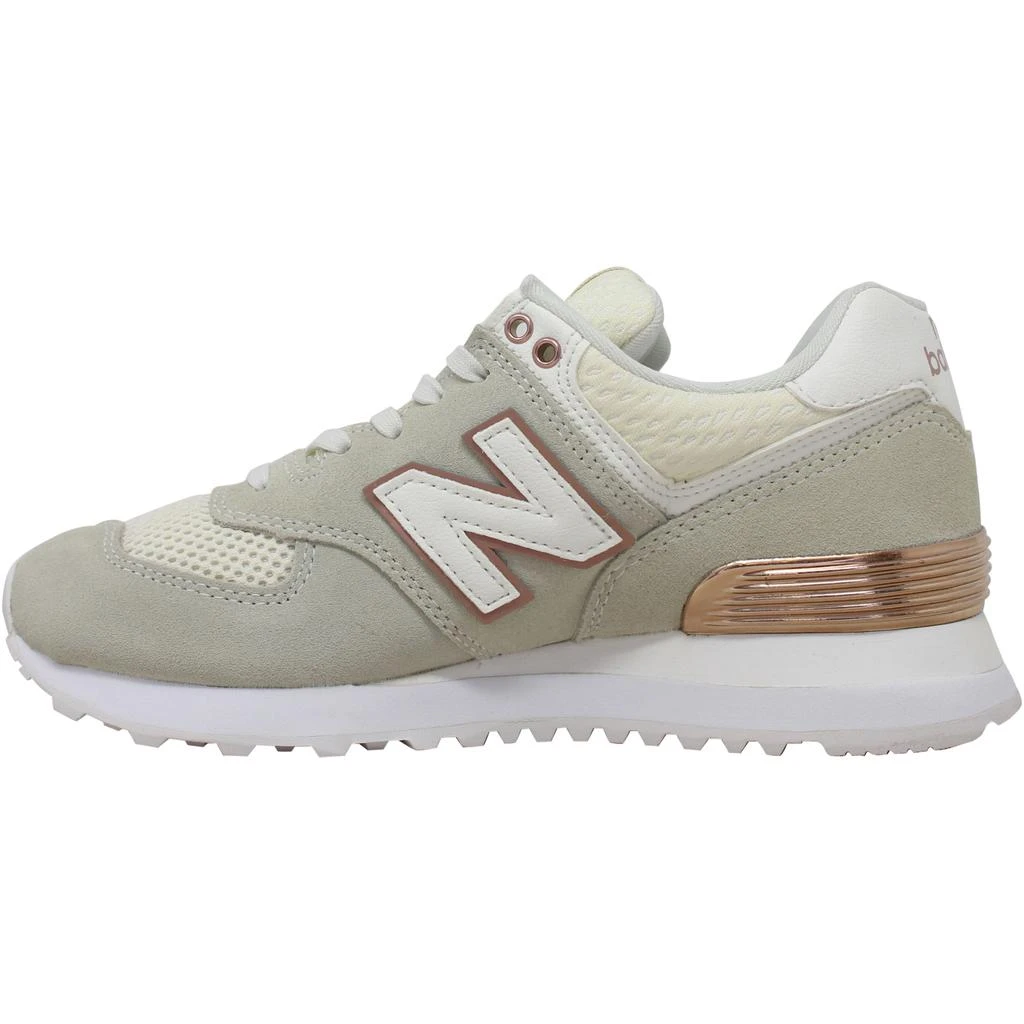 商品New Balance|New Balance 574 White/Tan  WL574FSA Women's,价格¥355,第2张图片详细描述