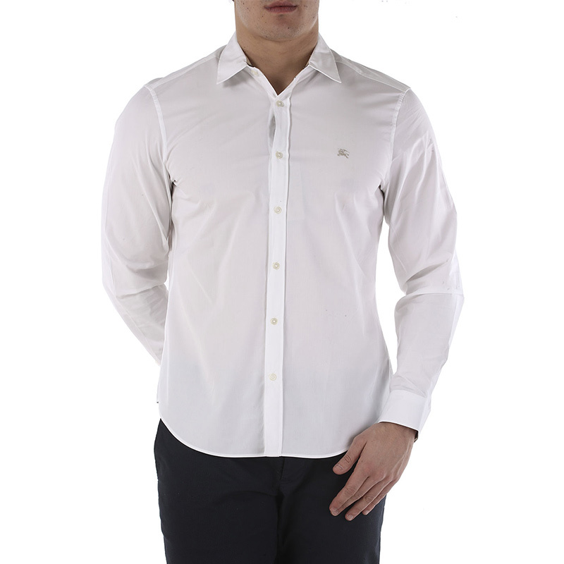 商品Burberry|Burberry 博柏利 修身经典白色衬衫 3773811,价格¥835,第1张图片