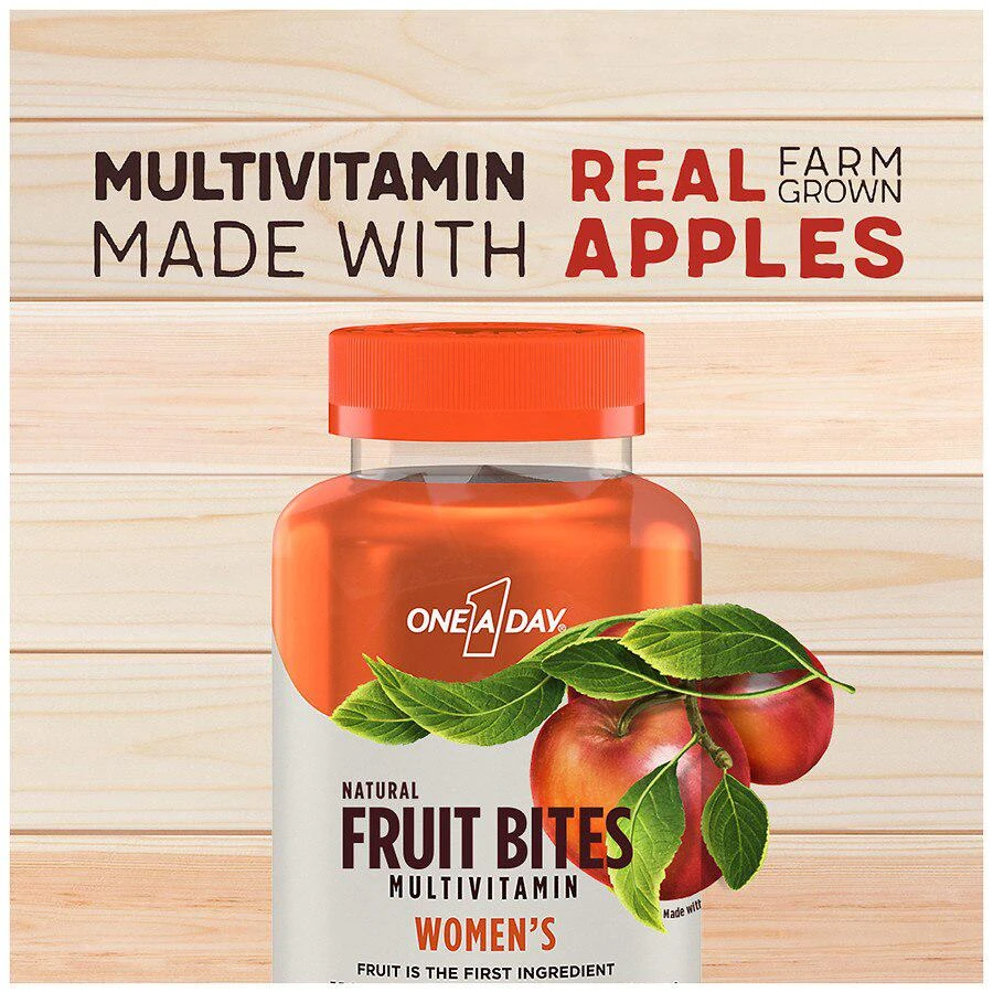 Women¿s Natural Fruit Bites Multivitamin with Immune Health Support Apple 商品