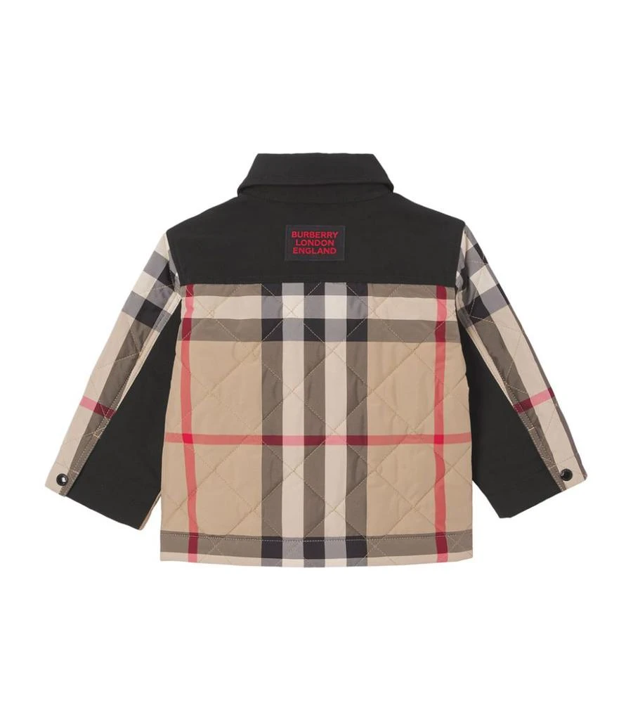 商品Burberry|Vintage Check Diamond Quilted Jacket (6-24 Months),价格¥3814,第2张图片详细描述