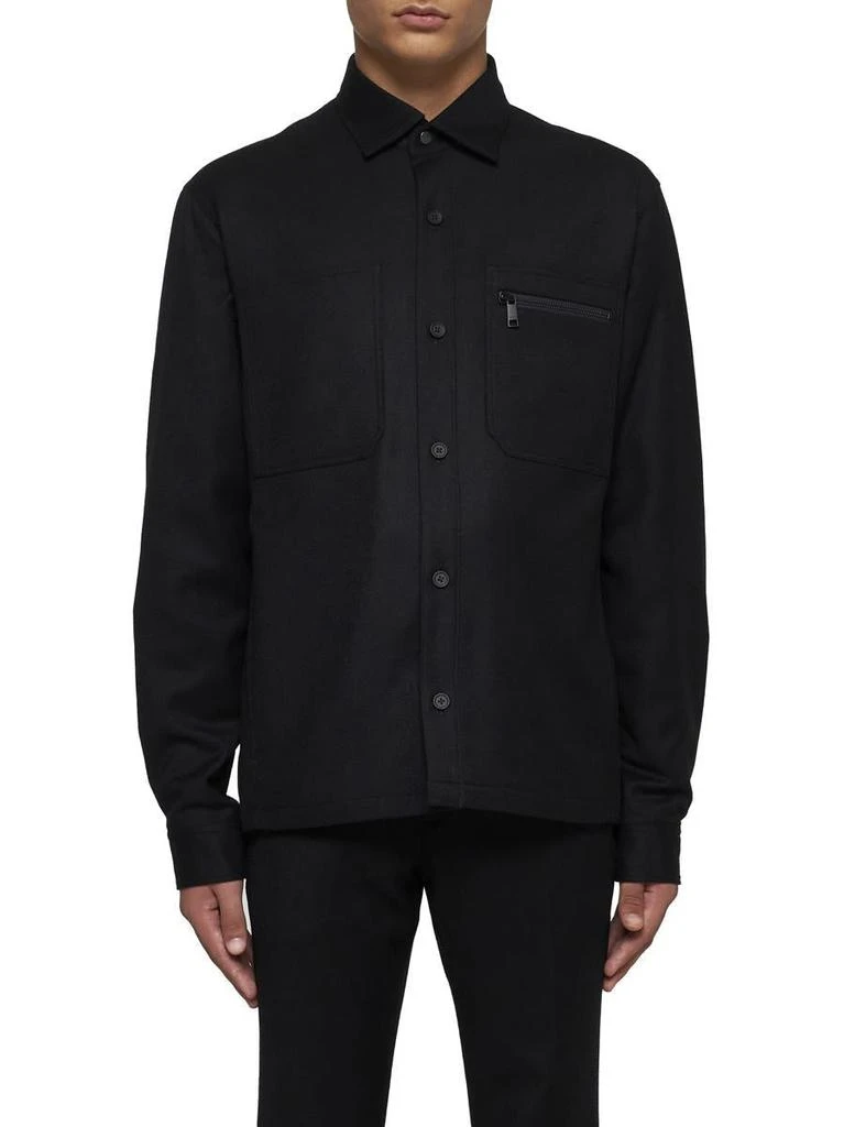 商品Zegna|Zegna Shirts in Nero Unito,价格¥5879,第3张图片详细描述