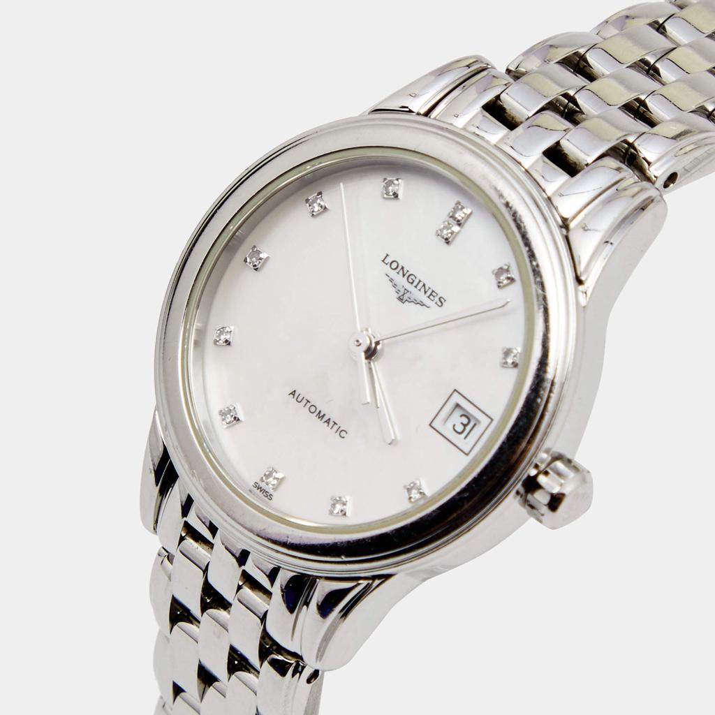 Longines Mother of Pearl Stainless Steel Flagship L4.274.4.87.6 Women's Wristwatch 26 mm商品第2张图片规格展示