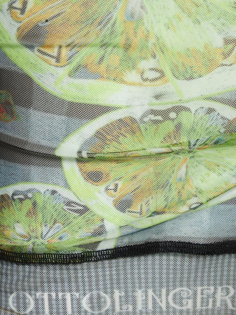 商品OTTOLINGER|Lime Printed Sheer Stretch Mesh Bra Top,价格¥583,第3张图片详细描述