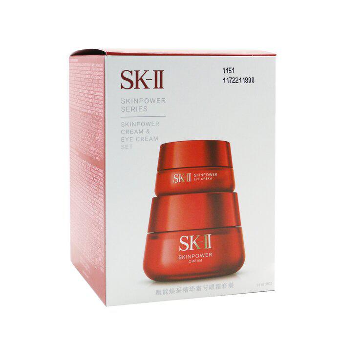 SK II 赋能焕采套装：面霜 80g + 眼霜 15g 2pcs商品第3张图片规格展示