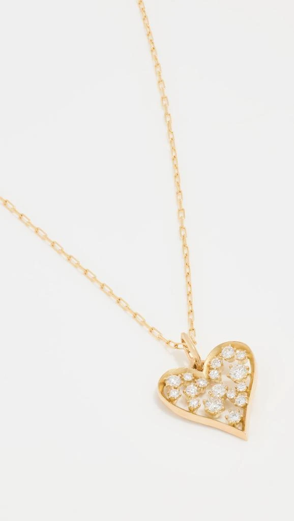 商品Jade Trau|Jade Trau 18k Margot 心形吊坠和链条项链,价格¥58085,第2张图片详细描述