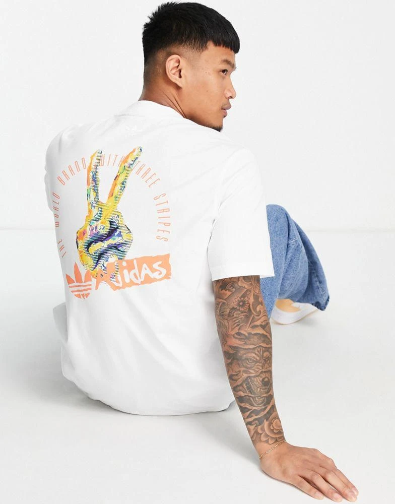 商品Adidas|adidas Originals short sleeve t-shirt in white,价格¥311,第1张图片