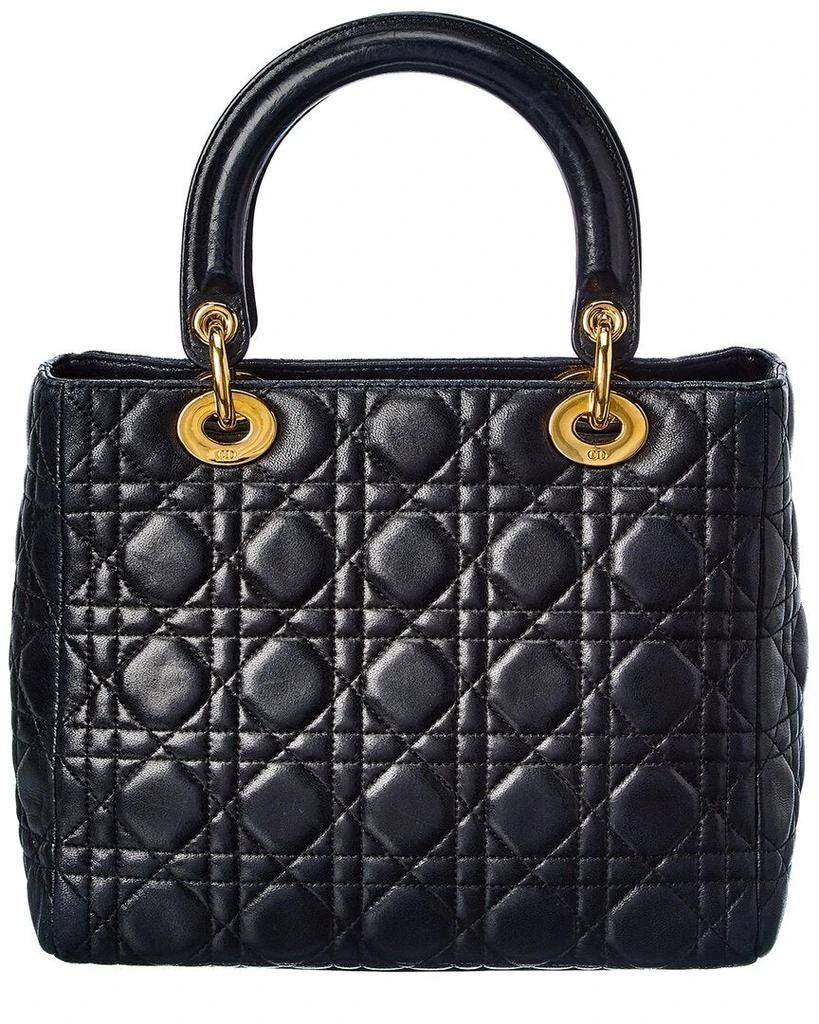 商品[二手商品] Dior|Dior Black Cannage Leather Small Lady Dior (Authentic Pre-Owned),价格¥19940,第2张图片详细描述