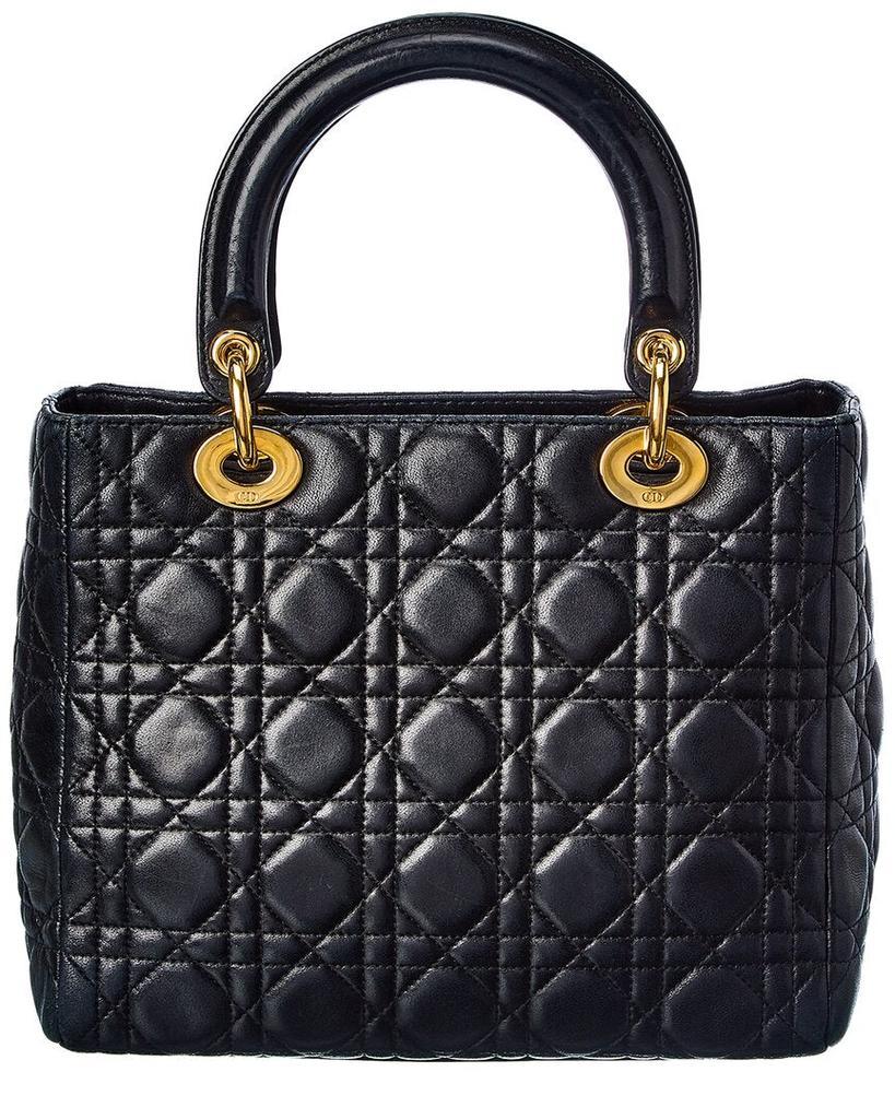 商品[二手商品] Dior|Dior Black Cannage Leather Small Lady Dior (Authentic Pre-Owned),价格¥18767,第4张图片详细描述
