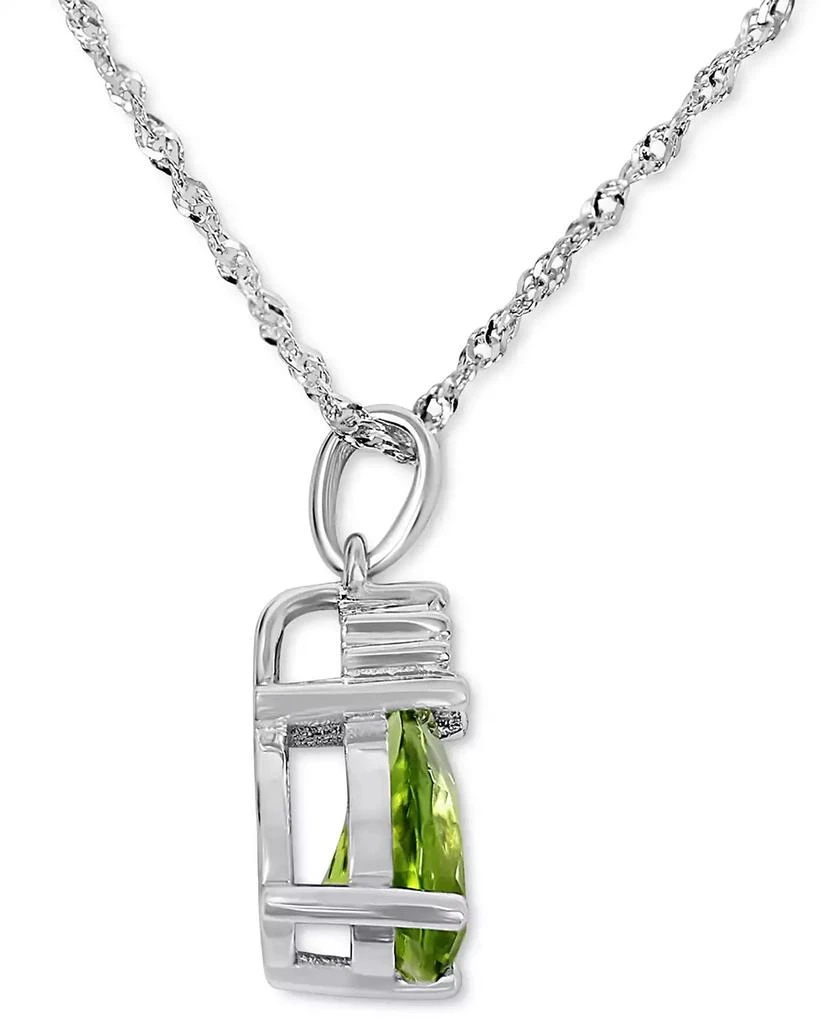 商品Macy's|Peridot (5/8 ct. t.w.) & Diamond Accent 18" Pendant Necklace in 14k White Gold,价格¥7483,第2张图片详细描述