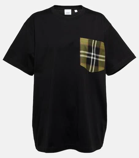 商品Burberry|Vintage Check cotton T-shirt,价格¥4039,第1张图片