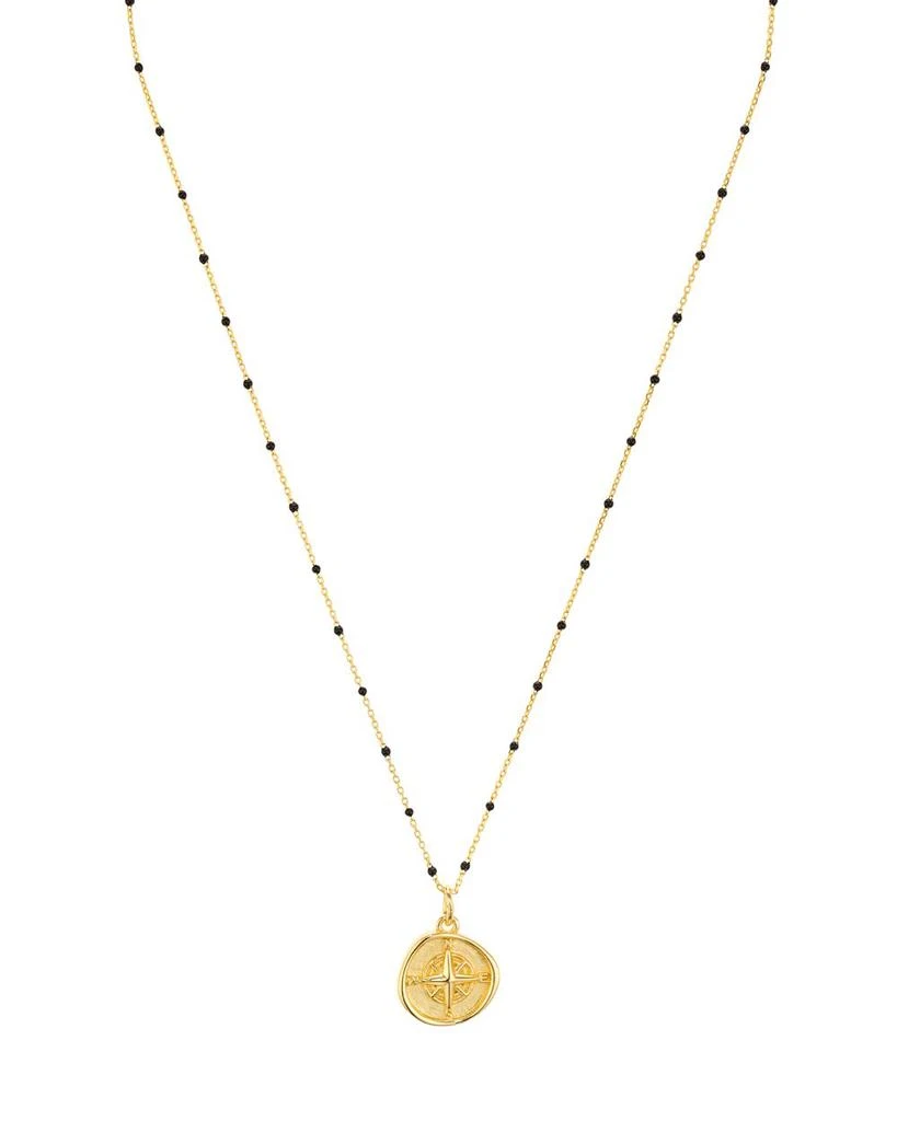 North Star Pendant Necklace in 18K Gold-Plated Sterling Silver, 16"-18" 商品