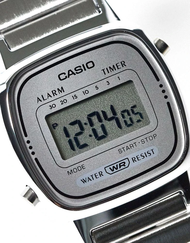 商品Casio|Casio mini digital watch in silver tone,价格¥345,第3张图片详细描述