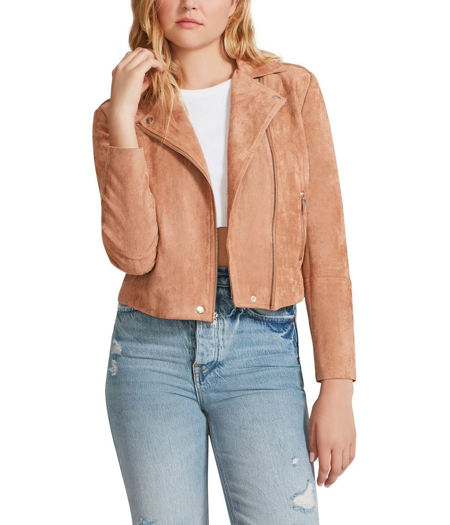 商品Steve Madden|Jet Set Moto Jacket,价格¥282,第1张图片