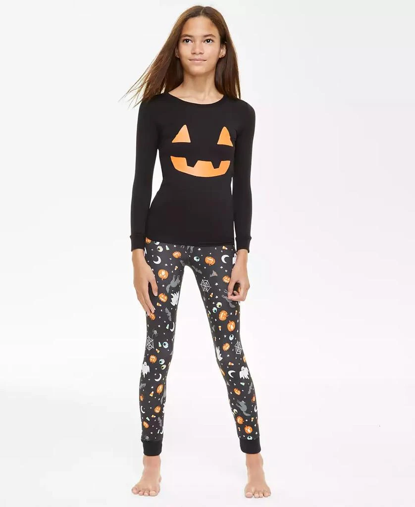 商品Holiday Lane|Little & Big Kids Halloween Mix It Cotton Snug Fit Matching Family Pajamas Set, Created for Macy's,价格¥127,第1张图片