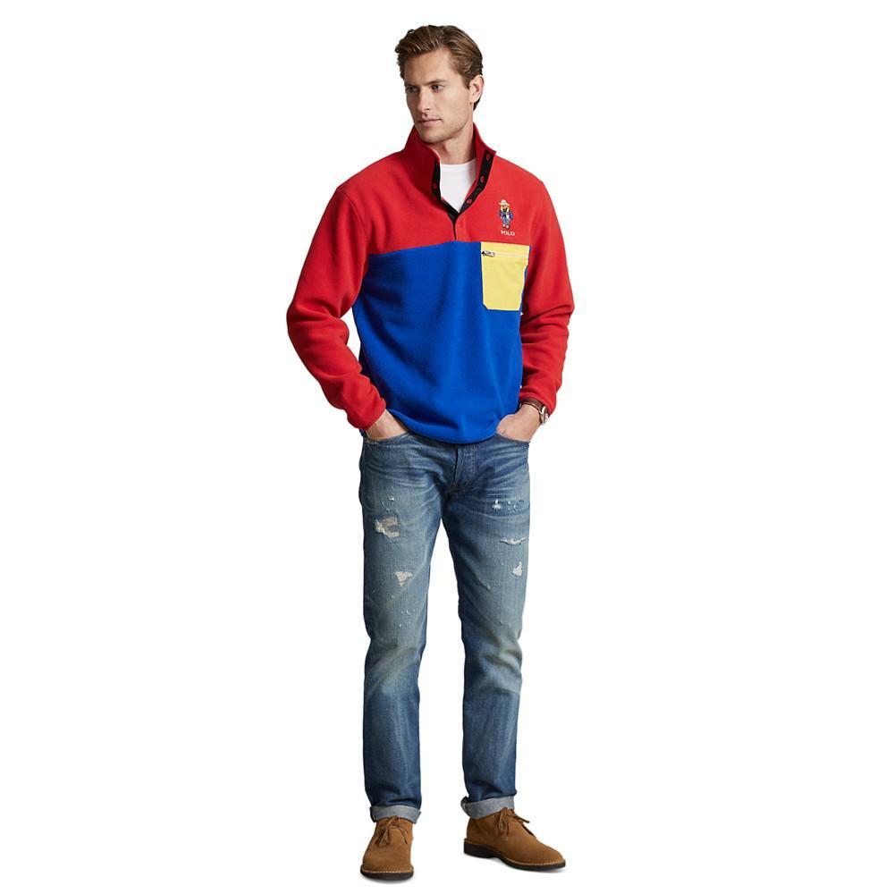 商品Ralph Lauren|Men's Polo Bear Fleece Mockneck Pullover,价格¥830,第6张图片详细描述