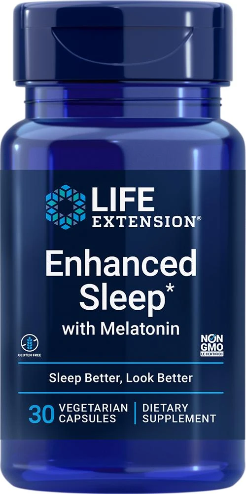 商品Life Extension|Life Extension Enhanced Sleep with Melatonin (30 Vegetarian Capsules),价格¥132,第1张图片