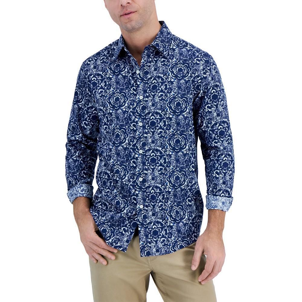 商品Club Room|Men's Long-Sleeve Bold Whisper Shirt, Created for Macy's,价格¥435,第1张图片