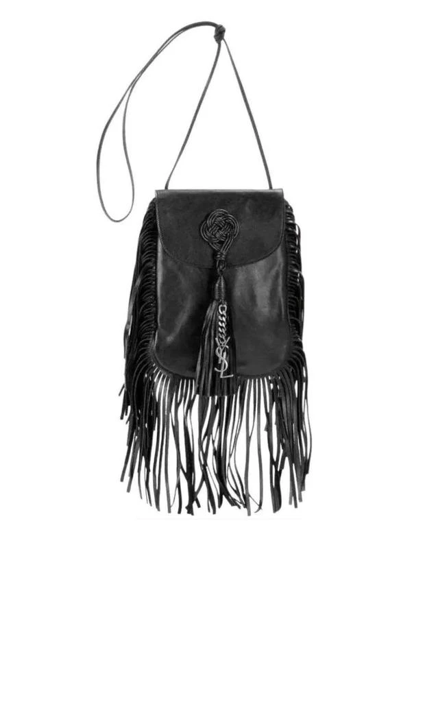 商品Yves Saint Laurent|Anita Fringe Leather Crossbody Bag,价格¥11430,第1张图片